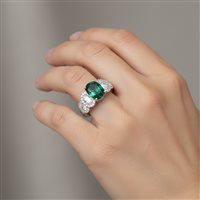 Anello Casciola Gioielli Donna SMERALDO in Oro bianco Smeraldo 2.00 Ct AN.SM10013 - AN.SM10013